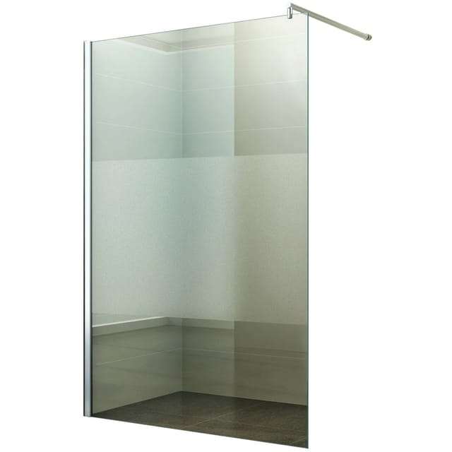 Dein Bau Projekt Walk-In Duschabtrennung Teilsatiniert 80 x 200 cm