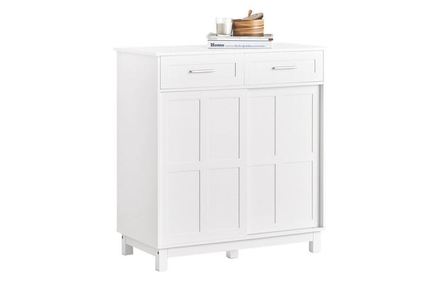 SoBuy Schuhschrank Buffet Küchenschrank Sideboard Kommode Weiß FSB84-W