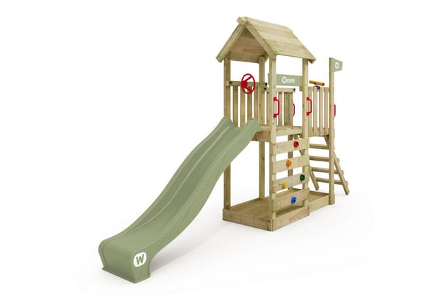 Wickey Spielturm JoyFlyer mit Rutsche Pastellgrün