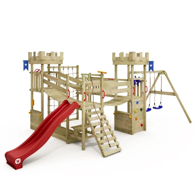 Wickey Spielturm Smart Arch mit Rutsche Rot