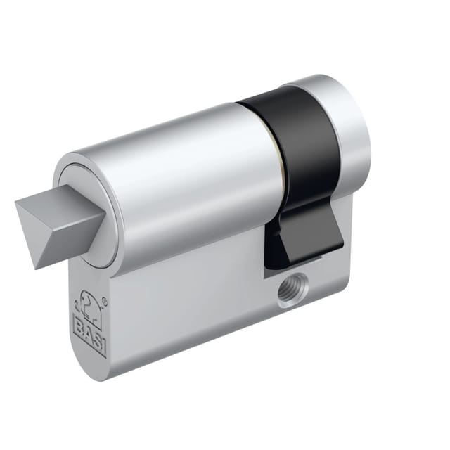 Basi - Dreikant-Halbzylinder - 10/30 mm - für Absperrpfosten und vieles mehr - ohne Dornschlüssel