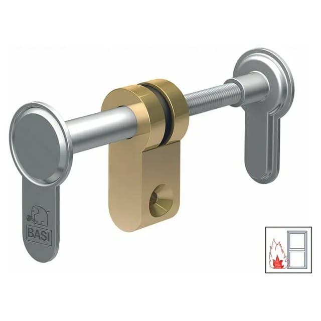 Basi - Blindzylinder Variabel - BZV 100 FS - 45-95 mm - für FH-Türen bis T90 Geeignet