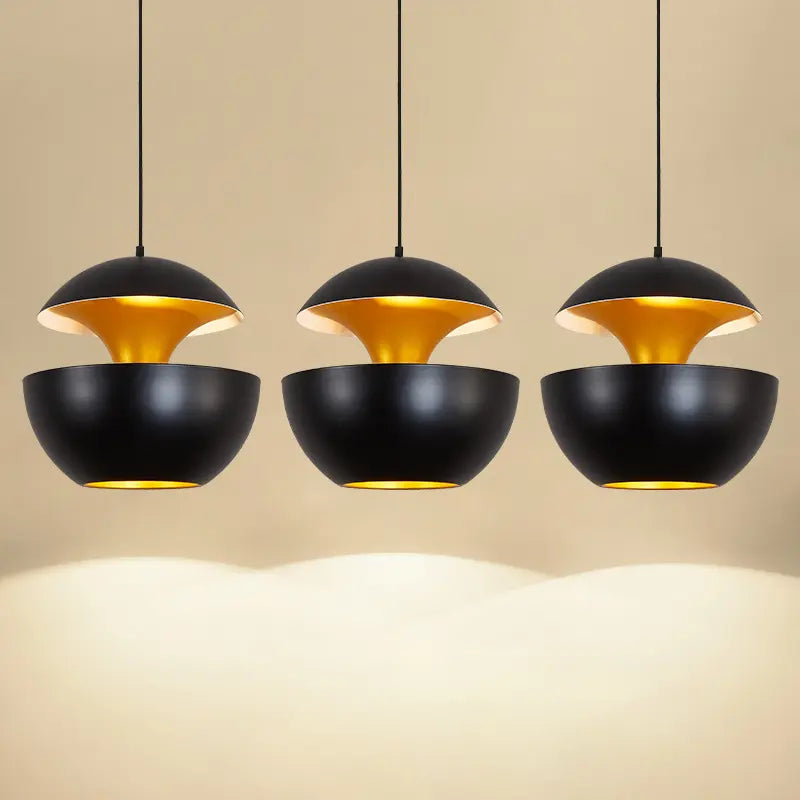 Moderner Design-kronleuchter Grau-gold