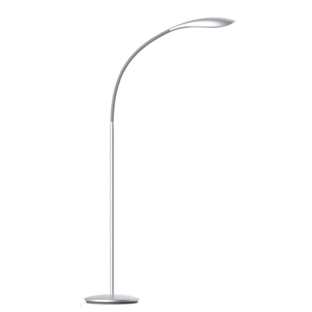 Silberne Led-metall-stehleuchte 3000k 12w