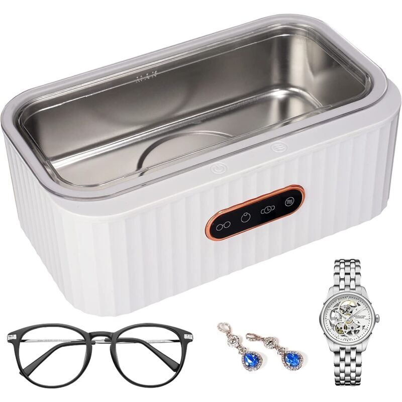 400-ml-ultraschallreiniger – 45 Khz Frequenz – 4 Reinigungsmodi – Edelstahlschale Für Schmuck Und Brillen – 45 Khz