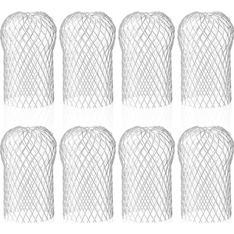 Renovierung - Set Mit 8 Aluminium-dachrinnenabdeckungen, Flexible Und Langlebige Dachrinnenfilter Für Dachrinnen Und Fallrohre Gegen Laub