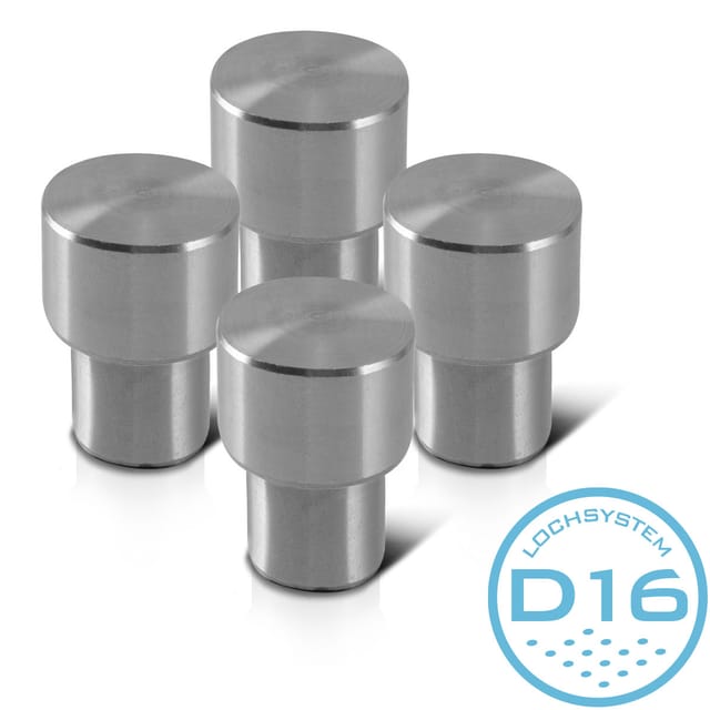 STAHLWERK Spannbolzen D16 mm für Schweißtische und Lochplatten 4er Set