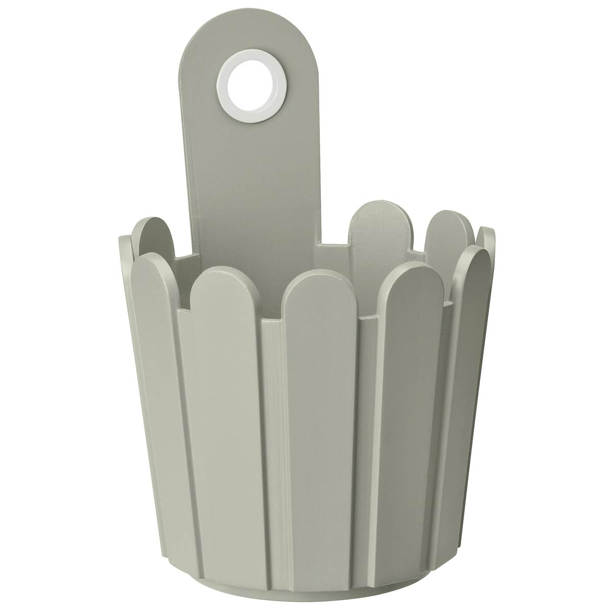 Poétic Landhaus Mini Fässchen Seidengrau Ø 6,5 Cm - Kunststoff