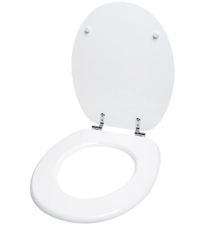 Sanilo WC Sitz Weiß, Hochwertiger und Stabiler Toilettendeckel aus Holz