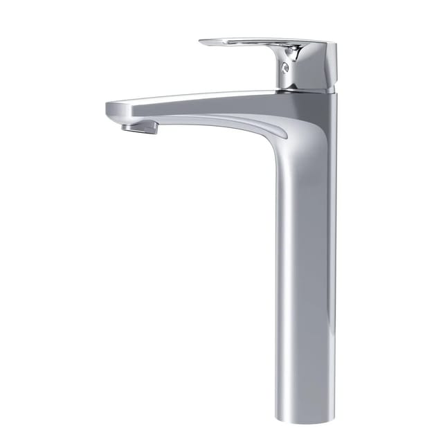 AM.PM Waschtischarmatur mit hohem Auslauf Gem Wasserhahn Bad aus Messing, Mischbatterie FGA92000 Chrom