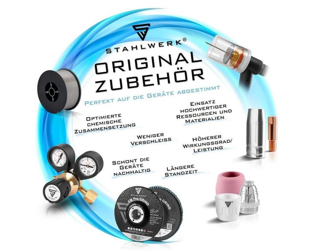 STAHLWERK Plasmazubehör Set P-60 30-teilig für P-60 CUT Plasmaschneider-Brenner