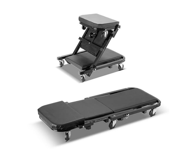 STAHLWERK Werkstatthocker FRC-40 ST 2 in 1 mit 150 kg Tragfähigkeit