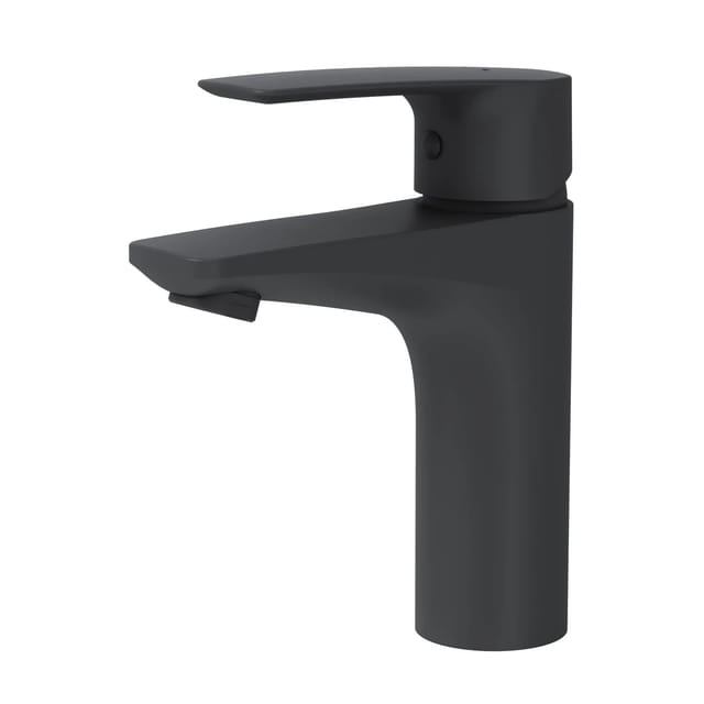 AM.PM Einhebel-Waschtischarmatur Gem Wasserhahn Bad aus Messing, Mischbatterie FGA02122 Schwarz