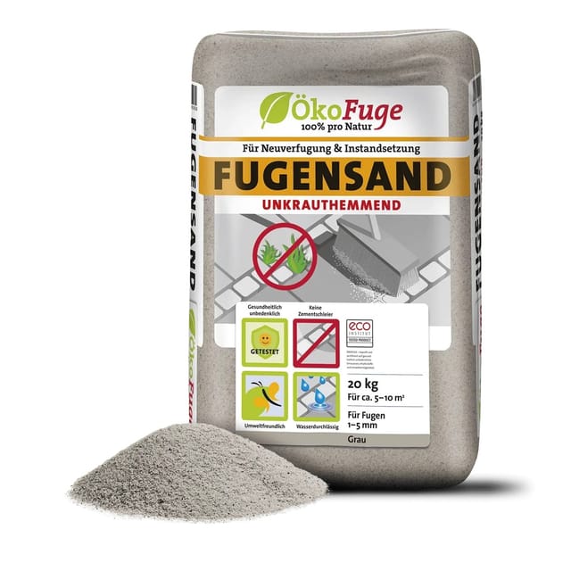 ökofuge Fugensand Grau 20kg x 15 Sack 300kg Palette