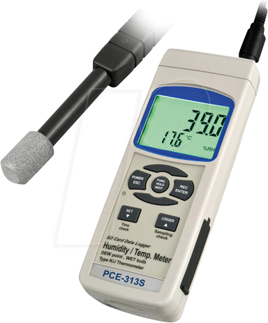 PCE Instruments Datenlogger Inklusive Sinterfilter 313 S