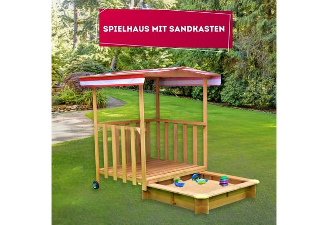 Coemo Spielhaus mit Sandkasten