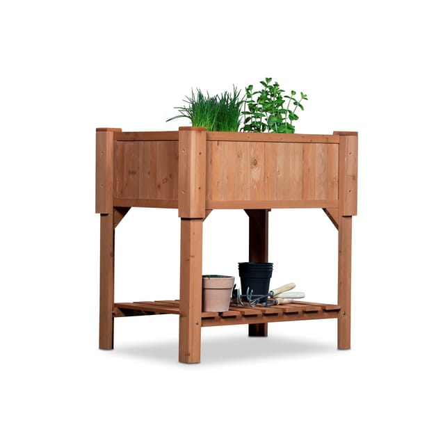 Coemo Hochbeet mit Pflanzfolie 90 x 60 x 90 cm
