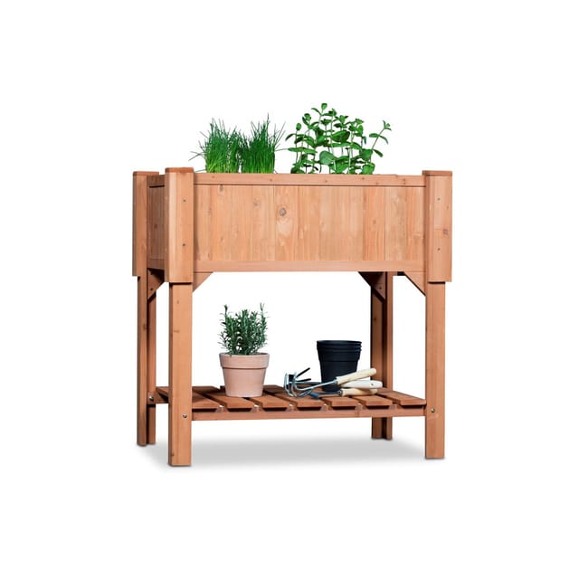 Coemo Hochbeet mit Pflanzfolie 120 x 40 cm