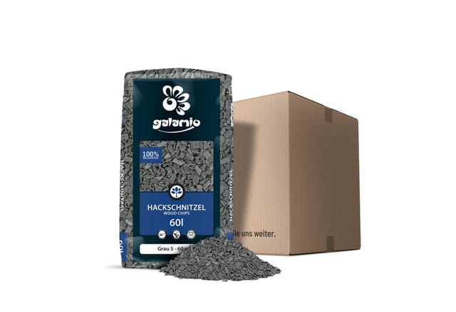 Galamio Holzhackschnitzel Grau 60l