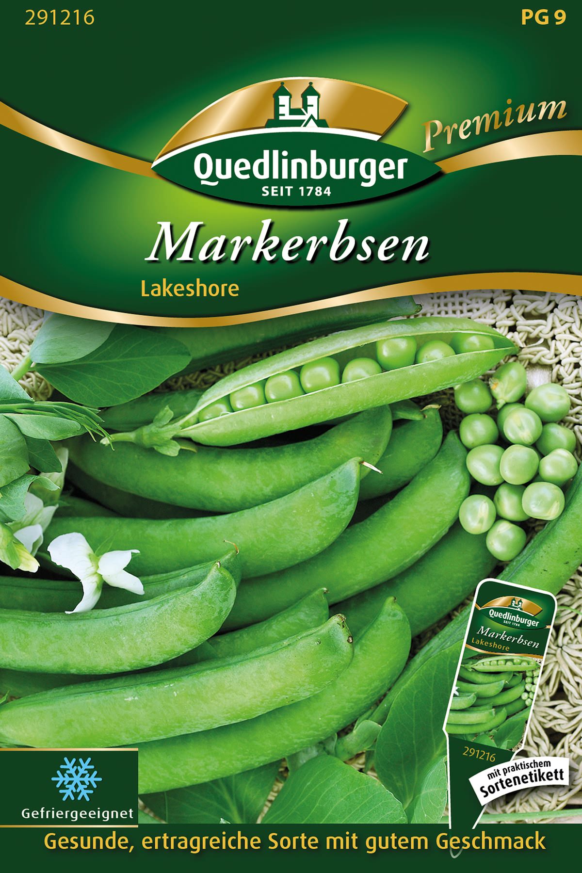 Quedlinburger Markerbsen Lakeshore - Premium Gemüsesamen