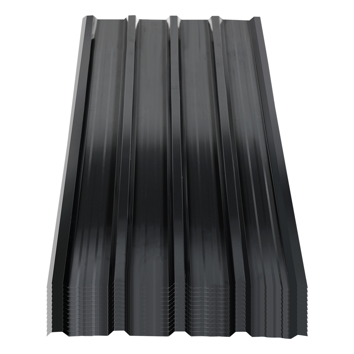 Randaco Dachplatten Aus Verzinkter Stahl, 24 Stück, 129 X 46 Cm, 0,25 Mm, Anthrazit, Für Schuppen Und Unterstand