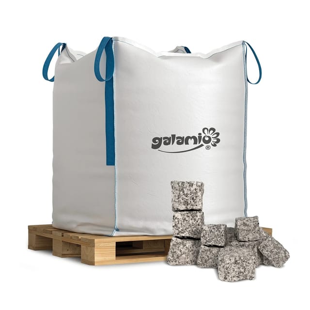 Galamio Granitpflaster 4/6 Gespalten 1000kg Bigbag