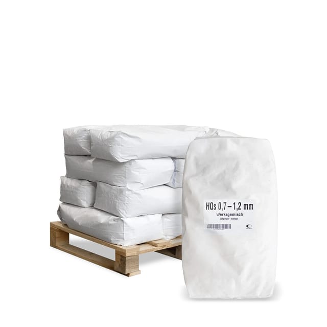 Galamio Quarzsand 0,7 - 1,2 mm 25kg x 12 Sack 300kg Palette