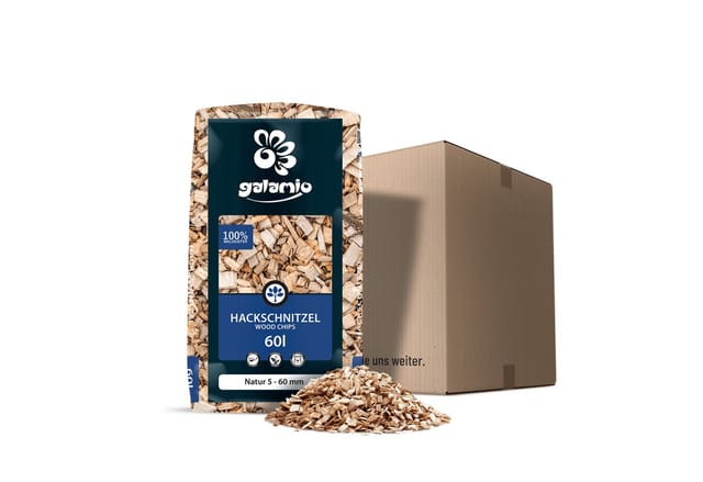 Galamio Holzhackschnitzel Natur 60l