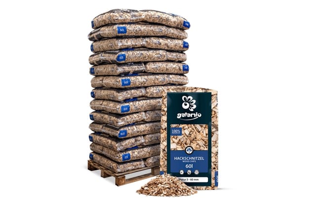 Galamio Holzhackschnitzel Natur 60l x 39 Sack 2340l Palette