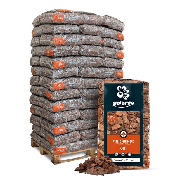 Galamio Pinienrinde Deko 60l x 39 Sack 2340l Palette