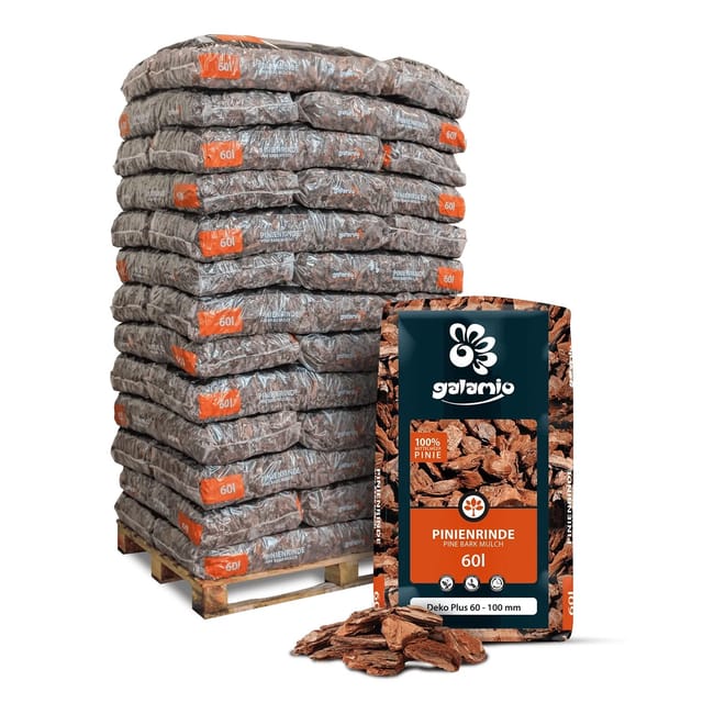 Galamio Pinienrinde Deko Plus 60l x 39 Sack 2340l Palette