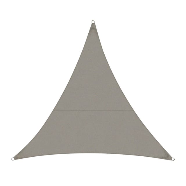 Karat Sonnensegel Wasserabweisend Dreieckig - für Garten, Terrasse und Balkon - Grau 3,6 x 3,6 x 5,1 m