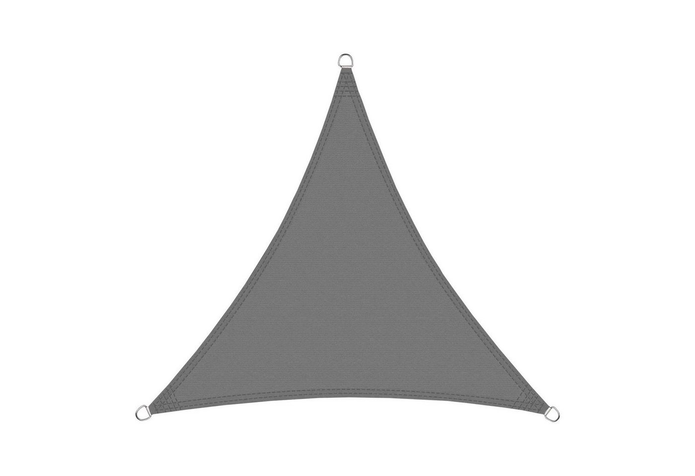 Karat Sonnensegel Atmungsaktiv Dreieckig - für Garten, Terrasse und Balkon - Grau 5 x 5 x 7 m Bild 3