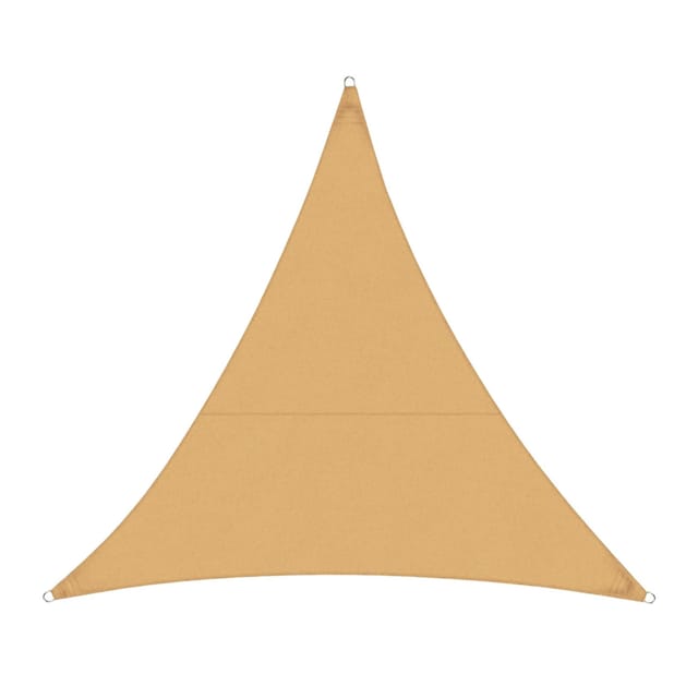 Karat Sonnensegel Wasserabweisend Dreieckig - für Garten, Terrasse und Balkon - Sand 3 x 3 x 3 m