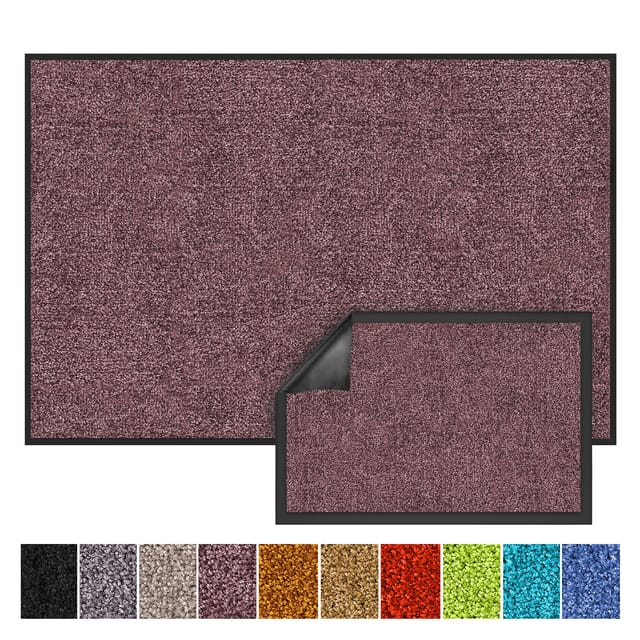 Karat Schmutzfangmatte Rhine - Sauberlaufmatte Fußmatte Türvorleger / 135 x 200 cm Lila