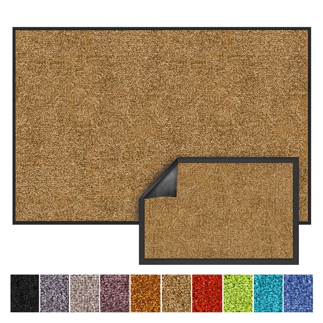 Karat Schmutzfangmatte Rhine - Sauberlaufmatte Fußmatte Türvorleger / 120 x 300 cm Beige