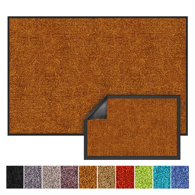 Karat Schmutzfangmatte Rhine - Sauberlaufmatte Fußmatte Türvorleger / 90 x 150 cm Braun