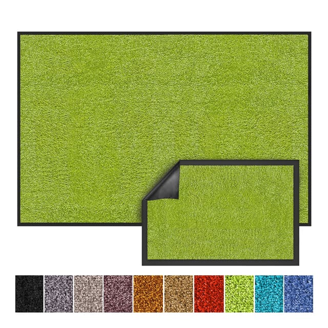 Karat Schmutzfangmatte Rhine - Sauberlaufmatte Fußmatte Türvorleger / 200 x 200 cm Limone