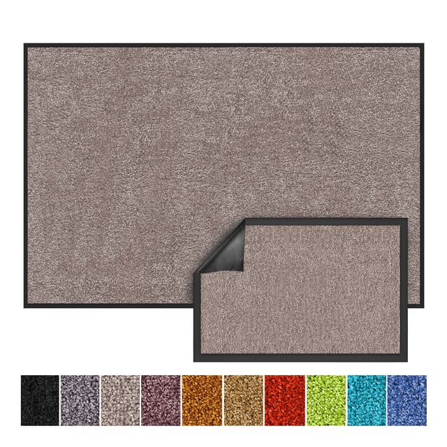 Karat Schmutzfangmatte Rhine - Sauberlaufmatte Fußmatte Türvorleger / 200 x 200 cm Hellbeige