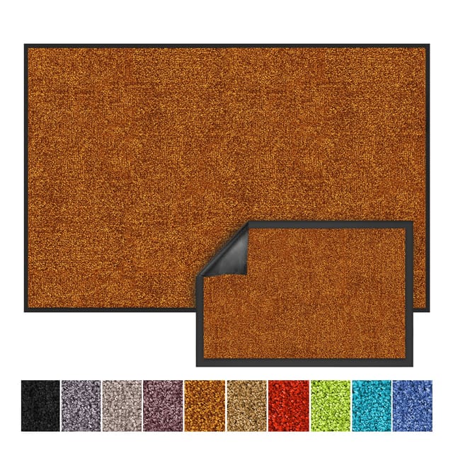 Karat Schmutzfangmatte Rhine - Sauberlaufmatte Fußmatte Türvorleger / 200 x 200 cm Braun