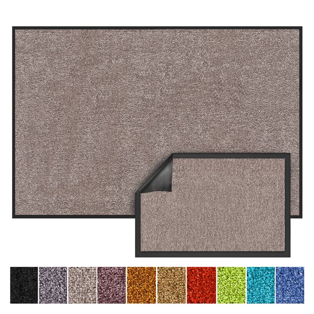 Karat Schmutzfangmatte Rhine - Sauberlaufmatte Fußmatte Türvorleger / 200 x 300 cm Hellbeige