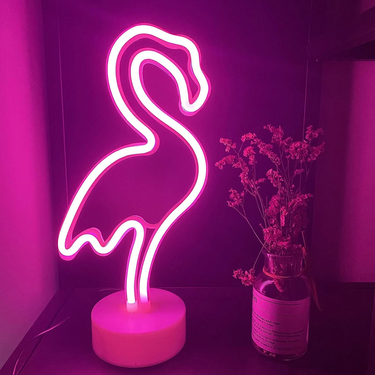Neon-leuchtschild – Nachtlicht Mit Ständer – Batterie-/usb-betrieben – Led – Für Wohnzimmer, Schlafzimmer, Weihnachtsfeier – Geburtstagsdekoration
