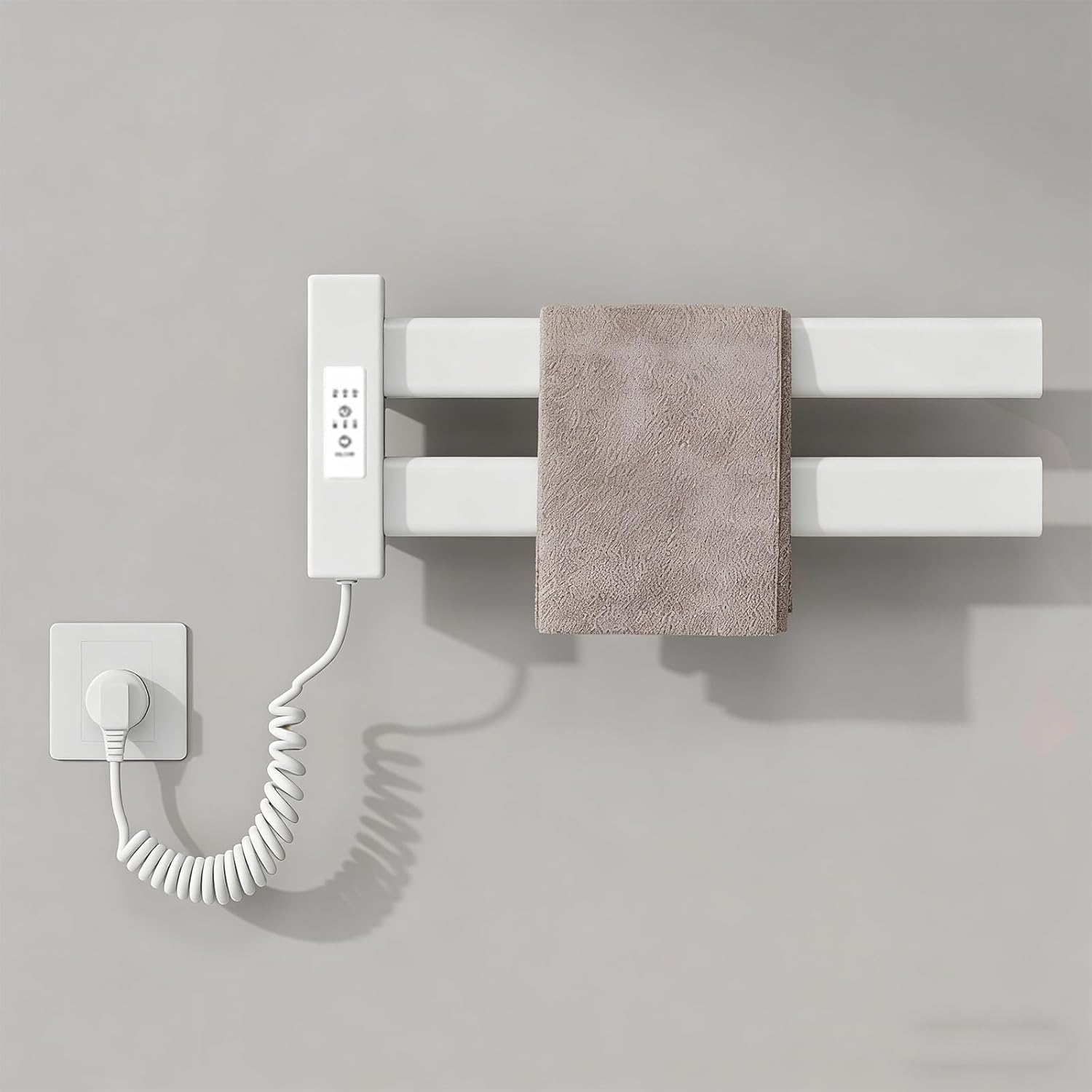 Mini-/wand-handtuchwärmer, Elektrischer Handtuchwärmer, 450 × 180 Mm, Temperaturregelung Mit Timer, Geringer Energieverbrauch, Badezimmer