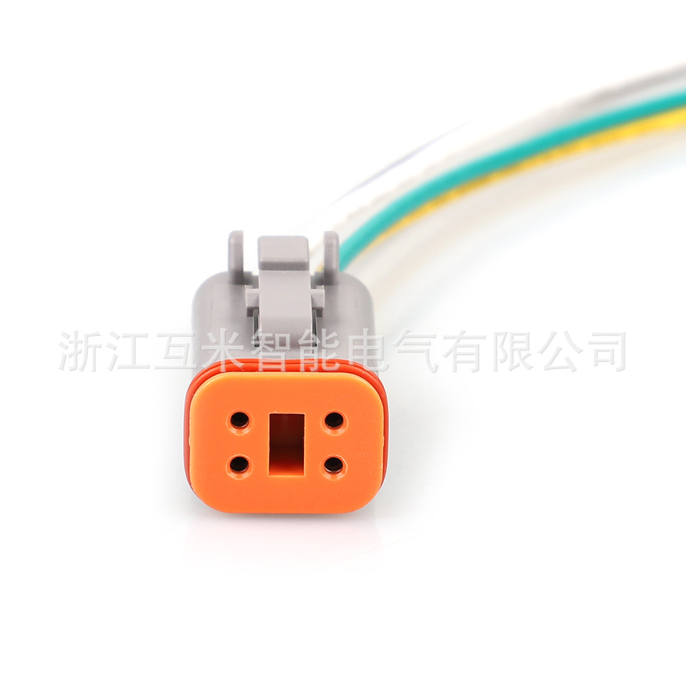 Connecteur De Faisceau De Câblage Automobile À 4 Broches Dt04-4p, Série Dechi Dt06-4s, Adapté Aux Prises D'Accélérateur D'Excavatrice.