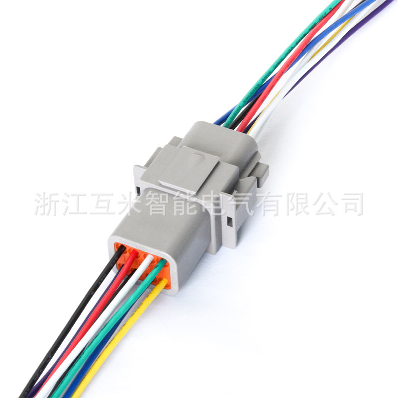 Connecteur Étanche 8 Broches, Série Dechi Type Dt, Connecteur Automobile Domestique 8 Broches Dt06-8sdt04-8p Mâle/femelle