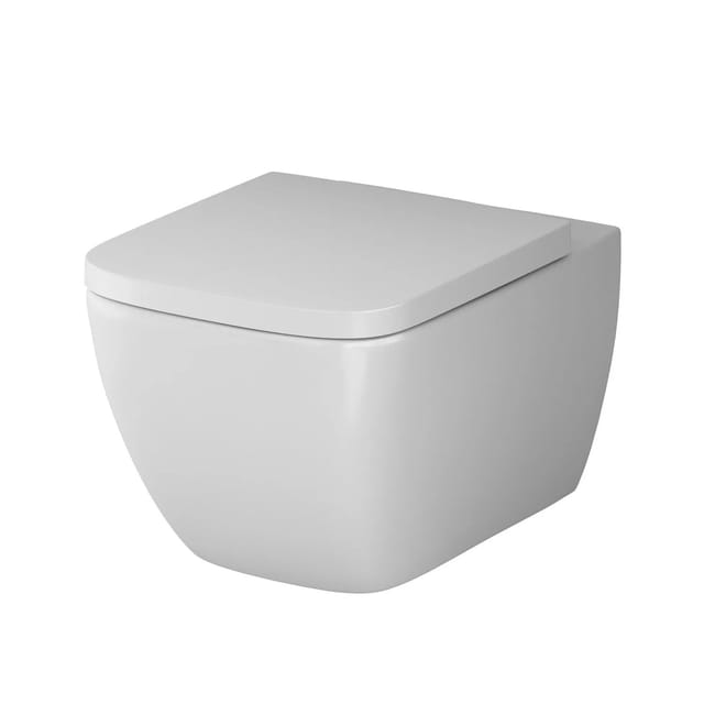 AM.PM Wand-WC mit Softclosing-Sitzabdeckung Gem Spülrandlos, Toilette, Hänge WC, CGA1700SC FlashClean