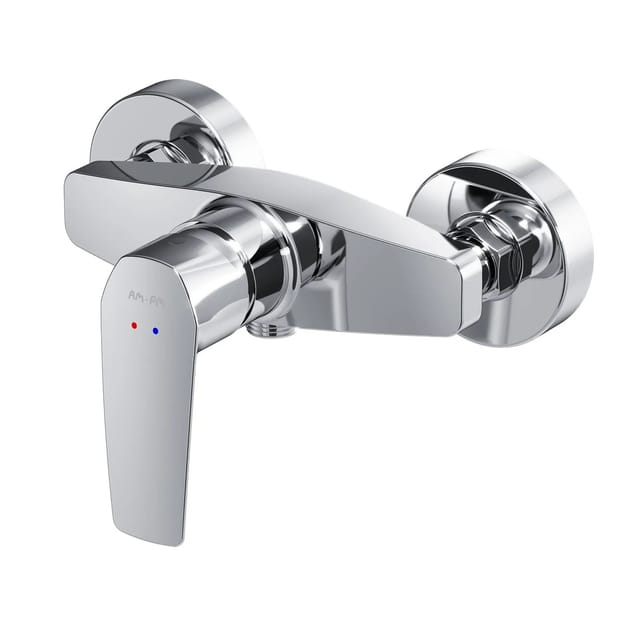 AM.PM Einhebel-Duscharmatur Gem Brausearmatur aus Messing, Brausebatterie, Wasserhahn Bad FGA20000 Chrom