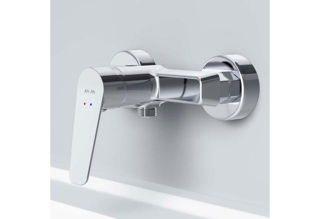 AM.PM Einhebel-Duscharmatur Hit Brausearmatur aus Messing, Brausebatterie Wasserhahn Bad FTA20000 Chrom