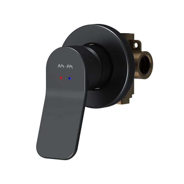 AM.PM Brausearmatur Unterputz X-Joy Brauseset Unterputz Duscharmatur, Wannen-Brausebatterie FXA65022 Schwarz