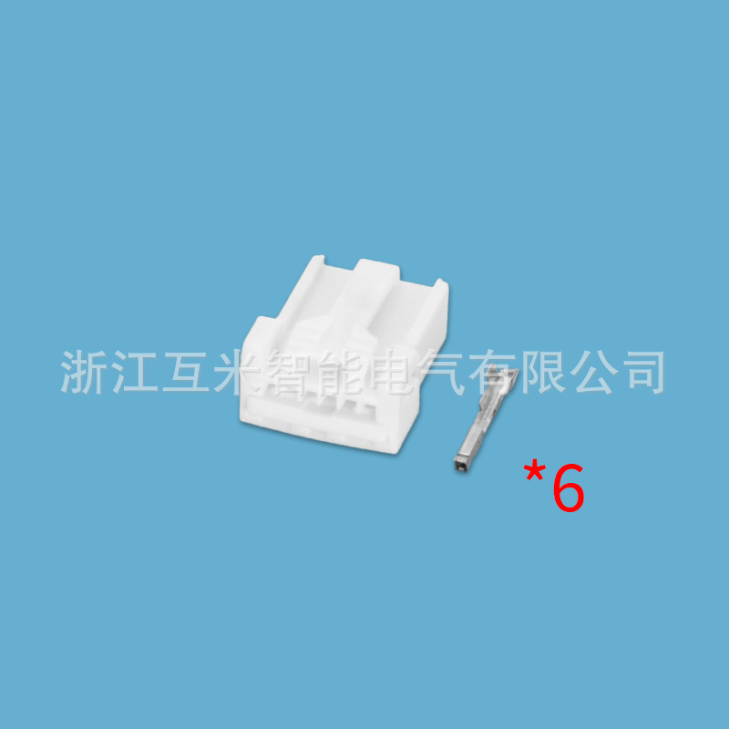 Dj70610y-0.6-10/21 Applicable Aux Connecteurs Automobiles, Prises À 6 Broches, Coudes De Circuit Imprimé, Fabrication Nationale 7283-8660
